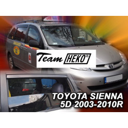 TOYOTA SIENNA 5 durų 2003 → 2010 (+OT) Langų vėjo deflektoriai keturioms durims