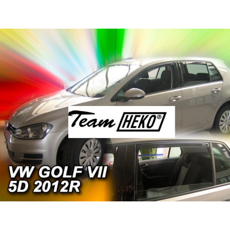 VOLKSWAGEN GOLF VII 5 durų  2012 → 2020 (+OT) Langų vėjo deflektoriai keturioms durims