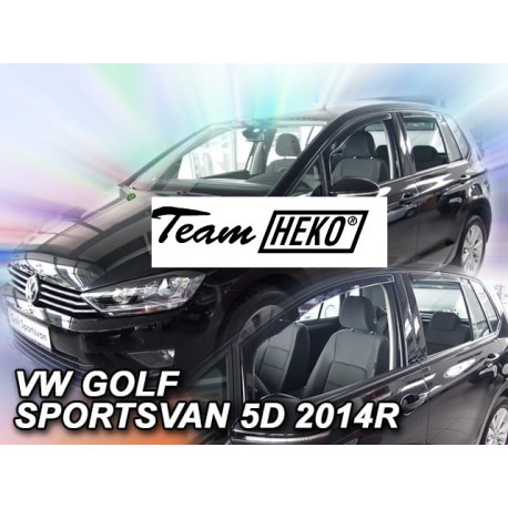 VOLKSWAGEN GOLF  SPORTSVAN 5 durų 2014 → 2020 (+OT) Langų vėjo deflektoriai keturioms durims