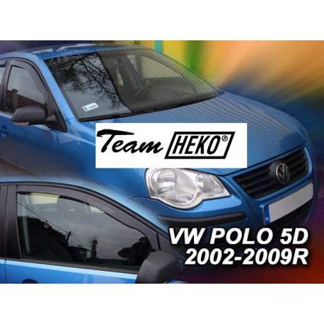 VOLKSWAGEN POLO 5 durų  2002 → 2009 Langų vėjo deflektoriai priekinėms durims