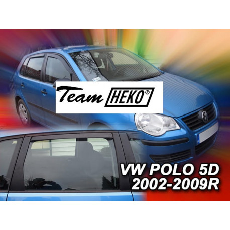 VOLKSWAGEN POLO 5 durų 2002 → 2009 (+OT) Langų vėjo deflektoriai keturioms durims