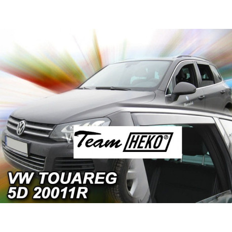 VOLKSWAGEN TOUAREG  5 durų  2010 → 2018 (+OT) Langų vėjo deflektoriai keturioms durims