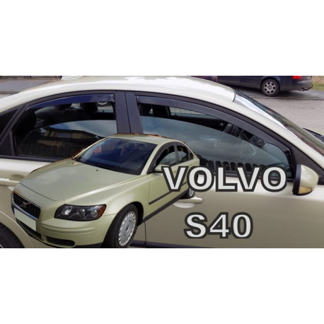 VOLVO S40 4durų 2004 → 2012  (+OT) Langų vėjo deflektoriai keturioms durims