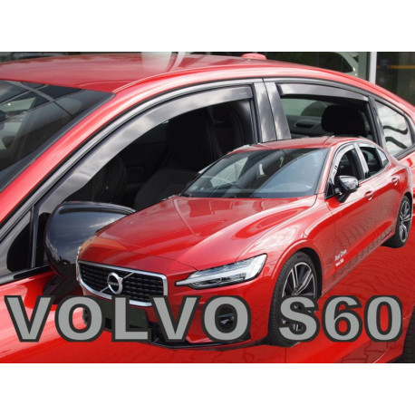 VOLVO S60 4 dūrų 2018 → (+OT) Langų vėjo deflektoriai keturioms durims