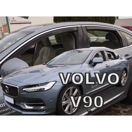 VOLVO S90 4 dūrų  2016 → (+OT) Langų vėjo deflektoriai keturioms durims