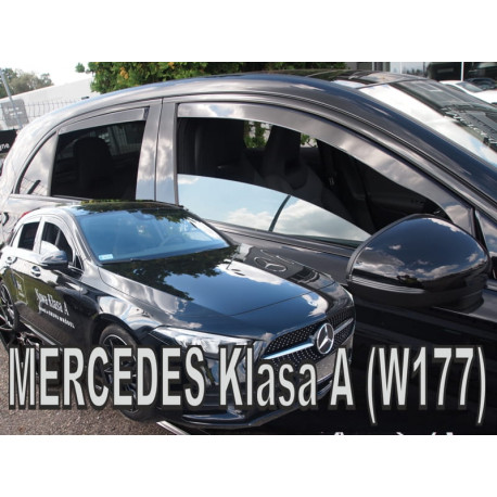 MERCEDES A W177 5 durų 2018 → (+OT) Langų vėjo deflektoriai keturioms durims