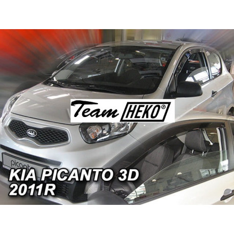 KIA PICANTO II 3 durų 2011 → 2017 Langų vėjo deflektoriai priekinėms durims