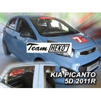 KIA PICANTO II 5 durų 2011 → 2017 (+OT) Langų vėjo deflektoriai keturioms durims