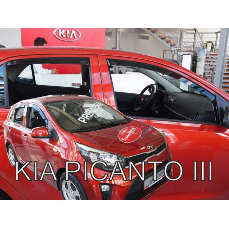 KIA PICANTO II 5 durų 2017 → (+OT) Langų vėjo deflektoriai keturioms durims