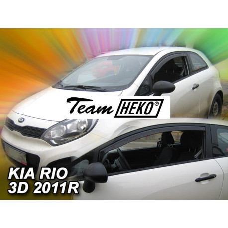 KIA RIO 3 durų 2012 → 2017 Langų vėjo deflektoriai priekinėms durims