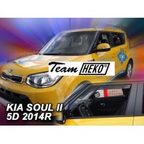 KIA SOUL II 5 durų 2014 → 2019 Langų vėjo deflektoriai priekinėms durims