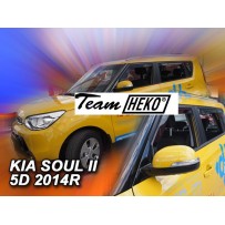 KIA SOUL II 5 durų 2014 → 2019 (+OT) Langų vėjo deflektoriai keturioms durims