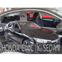 HONDA CIVIC X 2017 → 2021 (+OT) Sedanas langų vėjo deflektoriai keturioms durims