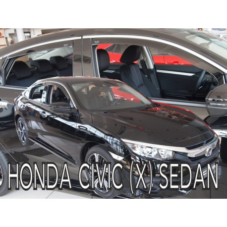 HONDA CIVIC X 2017 → 2021 (+OT) Sedanas langų vėjo deflektoriai keturioms durims