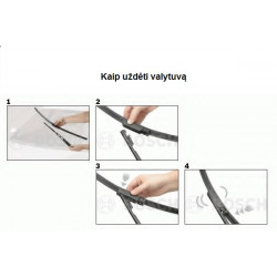 Valytuvai BOSCH AeroTwin AUDI A6 Avant (C6) 2005 → 2011