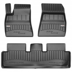 TESLA 3 2017 → 2023 Guminiai kilimėliai aukštais borteliais ProLine 3D