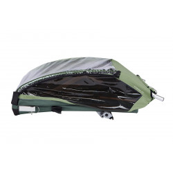 THULE COASTER XT BASIL GREEN vežimėlis vaikui, dviračio priekaba