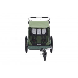 THULE COASTER XT BASIL GREEN vežimėlis vaikui, dviračio priekaba