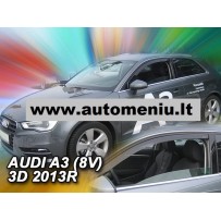 AUDI A3 (8V) SPORTBAK 3 durų 2012 → 2020 Langų vėjo deflektoriai priekinėms durims