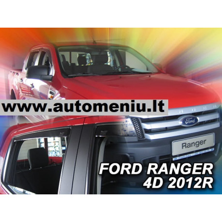 FORD RANGER III 4 durų 2012 → 2023 (+OT) Langų vėjo deflektoriai keturioms durims