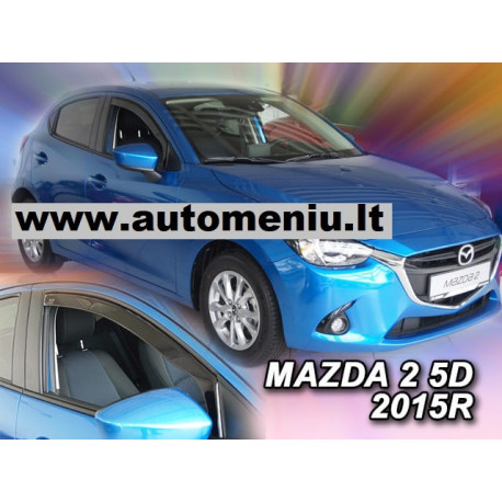 MAZDA 2 IV 5 durų 2014 → Langų vėjo deflektoriai priekinėms durims