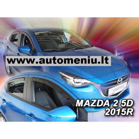 MAZDA 2 IV 5 durų 2014 → (+OT) Langų vėjo deflektoriai keturioms durims