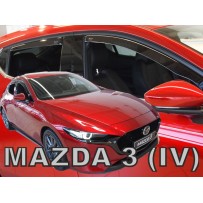 MAZDA 3 IV 2019 → HEČBEKAS +OT Langų vėjo deflektoriai keturioms durims