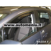 MAZDA 5 5 durų 2006 → 2018 Langų vėjo deflektoriai priekinėms durims