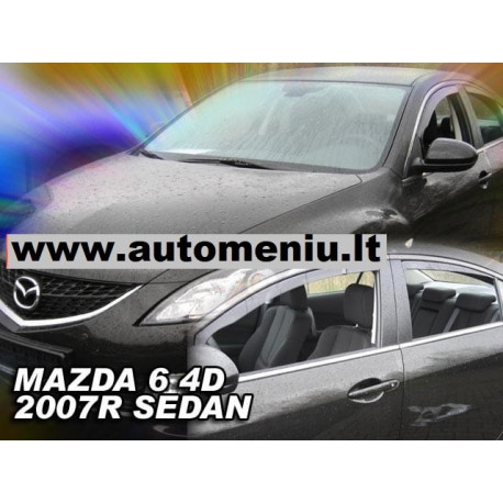 MAZDA 6 GH 4 durų 2007 → 2013 (+OT) Sedanas Langų vėjo deflektoriai keturioms durims