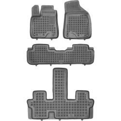 TOYOTA HIGHLANDER III XV50 HYBRID 7v 2013 → 2019 Guminiai kilimėliai su borteliais