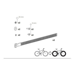 THULE FAT BIKE XXL ratų dirželiai