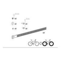 THULE FAT BIKE XXL ratų dirželiai