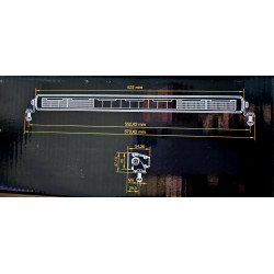 K27 LED Bar 105W sertifikuotas žibintas su blykste