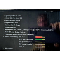 K27 LED Bar 105W sertifikuotas žibintas su blykste