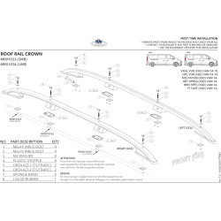 Renault Trafic Long 2014 → stogo relingai