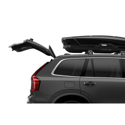 Stogo bagažinės nuoma THULE MOTION XT XXL 610L BLACK GLOSSY aerodinaminė stogo bagažinė