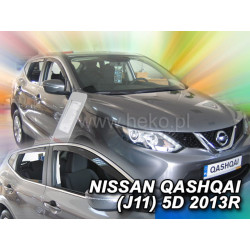 NISSAN QASHQAI J11 2013 → 2021 (+OT) Langų vėjo deflektoriai keturioms durims