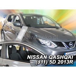 NISSAN QASHQAI J11 2013 → 2021 Langų vėjo deflektoriai priekinėms durims