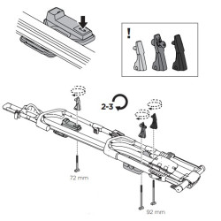 THULE Bike SquareBar adapteris UP RIDE