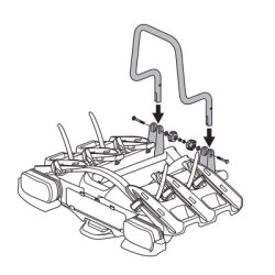 Thule VeloCompact atsarginio rato adapteris automobiliams su išoriniu atsarginiu ratu