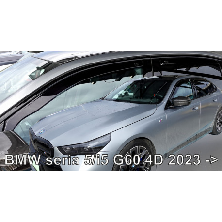 BMW 5/i5 G60 4d 2023 → LSE (+OT) Langų vėjo deflektoriai keturioms durims