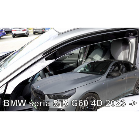 BMW 5/i5 G60 4d 2023 → LSE Langų vėjo deflektoriai priekinėms durims