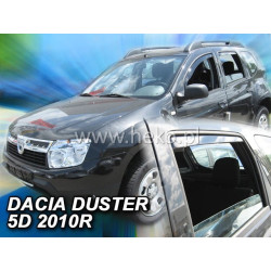 DACIA DUSTER 5 durų 2010 → 2018 (+OT) langų vėjo deflektoriai keturioms durims