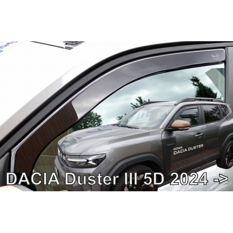 DACIA DUSTER 5 durų 2024 → Langų vėjo deflektoriai priekinėms durims