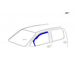 DACIA LOGAN/MCV I 4 durų 2004 → 2013 langų vėjo deflektoriai priekinėms durims