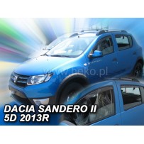 DACIA SANDERO / STEPWAY II 5D 2012 → 2020 (+OT) Langų vėjo deflektoriai keturioms durims