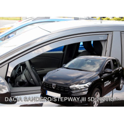 DACIA SANDERO / STEPWAY III 5 durų 2020 → Langų vėjo deflektoriai priekinėms durims