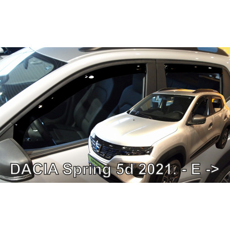 DACIA SPRING ELECTRIC 5durų 2021 → (+OT) Langų vėjo deflektoriai keturioms durims