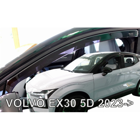 VOLVO EX 30 5durų 2023 → Langų vėjo deflektoriai priekinėms durims