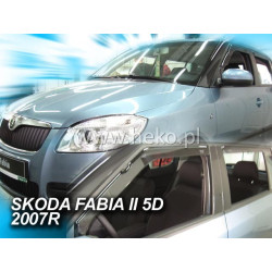 SKODA FABIA II 5 durų 2007 → 2015 Hečbekas Langų vėjo deflektoriai priekinėms durims